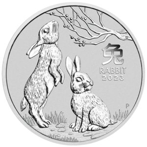 Perth Mint 2023 Lunar Rabbit Silver Coin - 1/2 oz