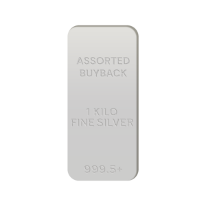 Low Premium Silver Cast Bar – 1kg (Assorted buybacks)