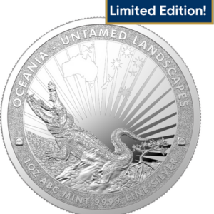 The Crocodile – Silver Coin Untamed Landscapes – 1 oz