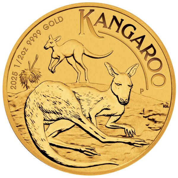 Perth Mint Australian Kangaroo 2025 1/2oz Gold Bullion Coin