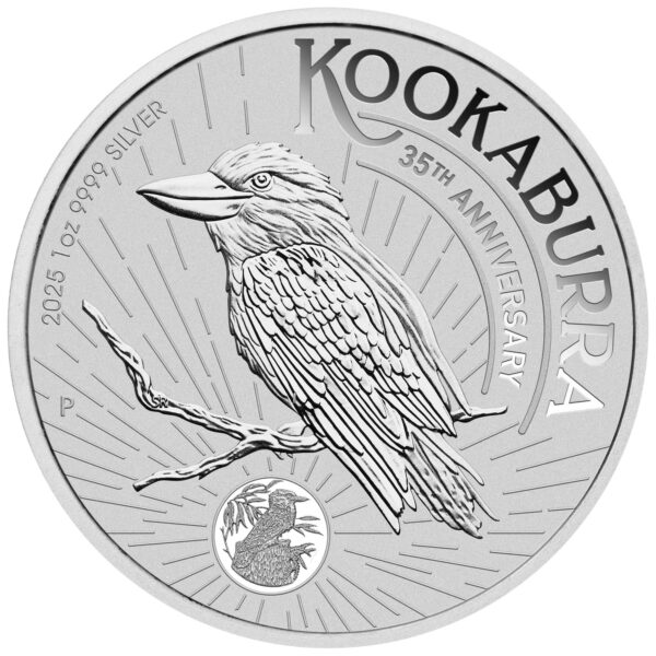 Perth Mint Australian Kookaburra 35th Anniversary 2025 1 oz Silver Bullion Coin