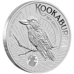 Perth Mint Australian Kookaburra 35th Anniversary 2025 1 oz Silver Bullion Coin